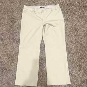 Lee Women's Light Cream Straight Leg Trousers